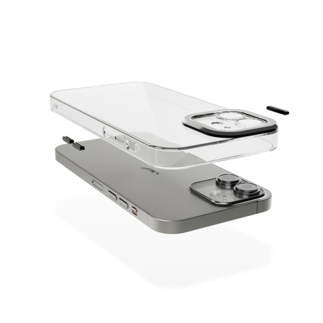 Coverzs Coverzs iPhone 12 Transparente Hülle mit Kameraschutz (Schwarz) Coverzs Coverzs iPhone 12 Transparente Hülle mit Kameraschutz (Schwarz)