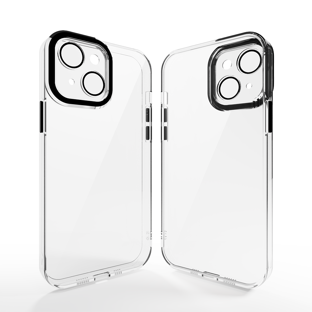 Coverzs Coverzs iPhone 13 Transparente Hülle mit Kameraschutz (Schwarz) Coverzs Coverzs iPhone 13 Transparente Hülle mit Kameraschutz (Schwarz)