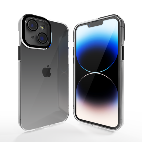 Coverzs Coverzs iPhone 14 Transparente Hülle mit Kameraschutz (Schwarz) Coverzs Coverzs iPhone 14 Transparente Hülle mit Kameraschutz (Schwarz)
