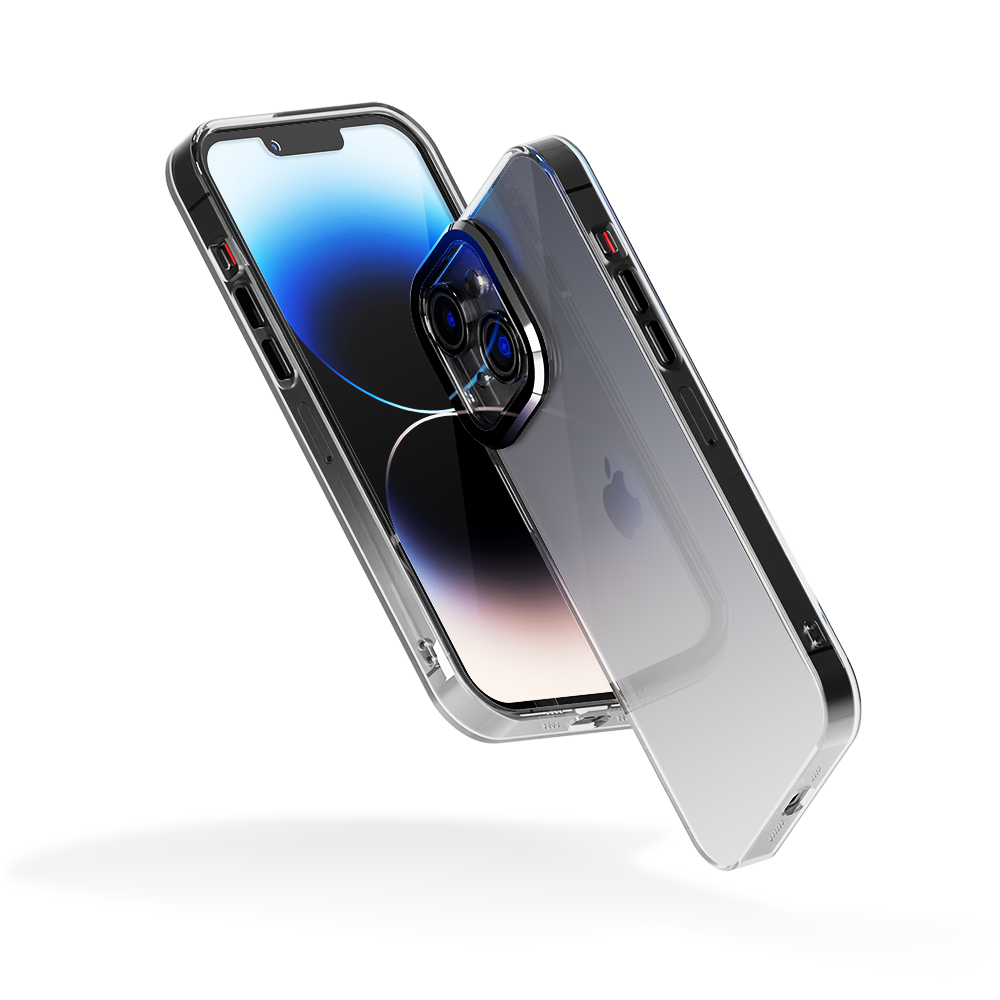 Coverzs Coverzs iPhone 14 Plus Transparente Hülle mit Kameraschutz (Schwarz) Coverzs Coverzs iPhone 14 Plus Transparente Hülle mit Kameraschutz (Schwarz)