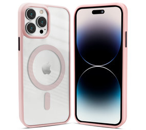 Coverzs iPhone 12 Pro Max MagSafe Hülle mattiert (Rosa)