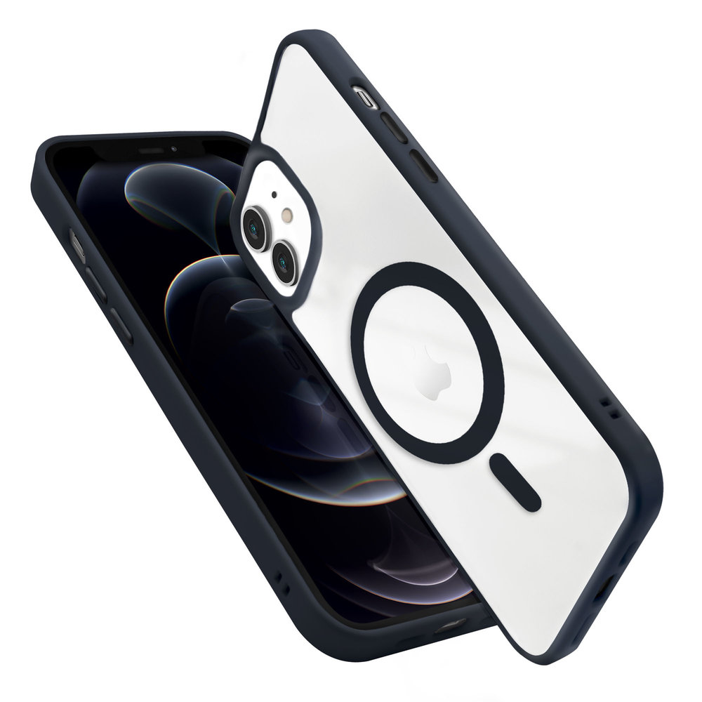 Coverzs Coverzs iPhone 12 MagSafe Hülle mattiert (Dunkelblau) Coverzs Coverzs iPhone 12 MagSafe Hülle mattiert (Dunkelblau)