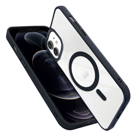 Coverzs Coverzs iPhone 12 MagSafe Hülle mattiert (Dunkelblau) Coverzs Coverzs iPhone 12 MagSafe Hülle mattiert (Dunkelblau)
