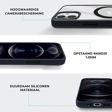 Coverzs Coverzs iPhone 12 MagSafe Hülle mattiert (Dunkelblau) Coverzs Coverzs iPhone 12 MagSafe Hülle mattiert (Dunkelblau)