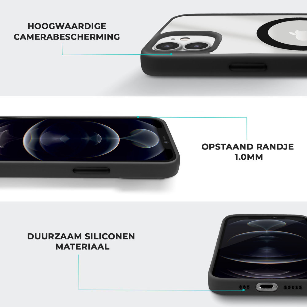 Coverzs Coverzs iPhone 12 MagSafe Hülle mattiert (Schwarz) Coverzs Coverzs iPhone 12 MagSafe Hülle mattiert (Schwarz)