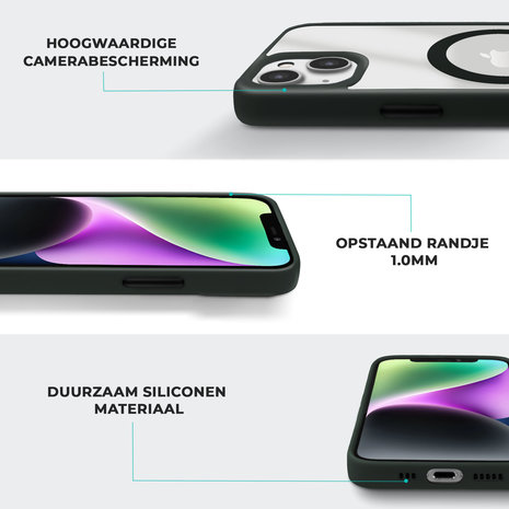 Coverzs Coverzs iPhone 13 MagSafe Hülle mattiert (Dunkelgrün) Coverzs Coverzs iPhone 13 MagSafe Hülle mattiert (Dunkelgrün)