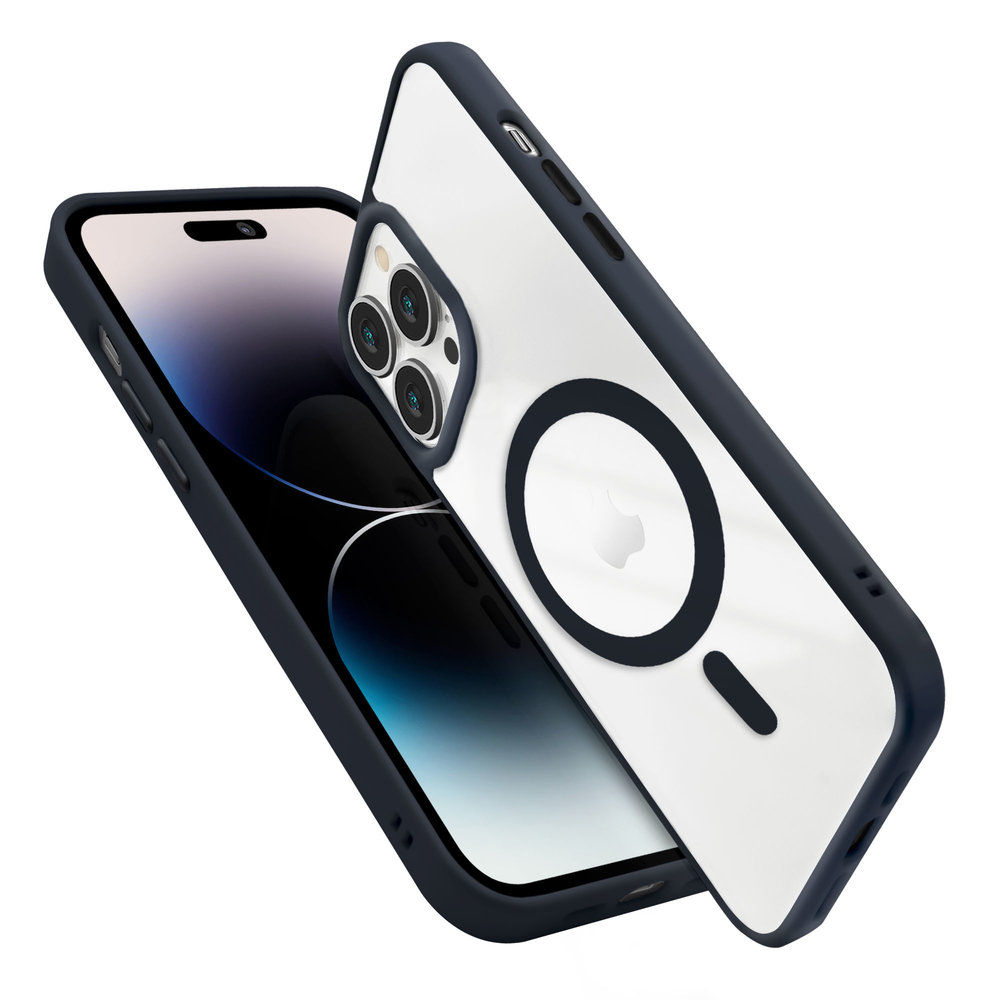 Coverzs Coverzs iPhone 13 Pro MagSafe Hülle mattiert (Dunkelblau) Coverzs Coverzs iPhone 13 Pro MagSafe Hülle mattiert (Dunkelblau)