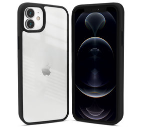 Coverzs iPhone 12 Acrylrand Hülle mattiert (Schwarz) Coverzs iPhone 12 Acrylrand Hülle mattiert (Schwarz)