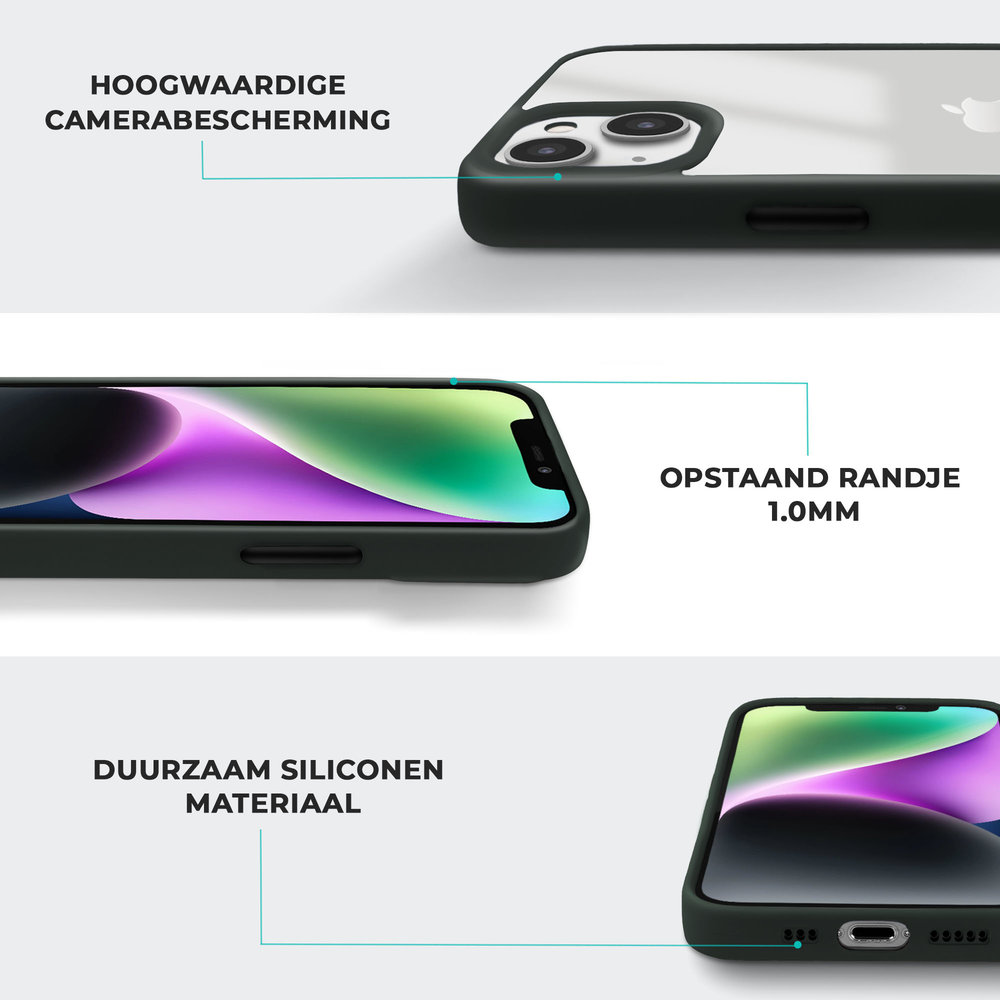 Coverzs Coverzs iPhone 14 Plus Acrylrand Hülle mattiert (Grün) Coverzs Coverzs iPhone 14 Plus Acrylrand Hülle mattiert (Grün)