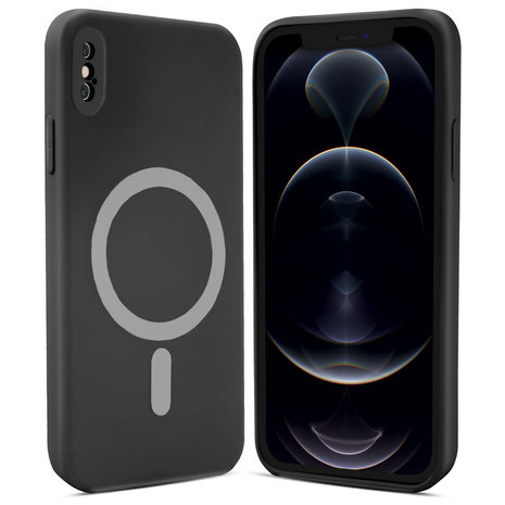 ShieldCase® ShieldCase iPhone X Magsafe Seidene Silikonhülle (Schwarz) ShieldCase® ShieldCase iPhone X Magsafe Seidene Silikonhülle (Schwarz)