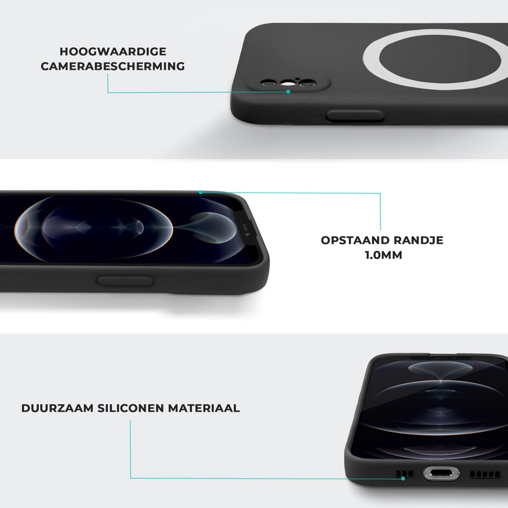 ShieldCase® ShieldCase iPhone X Magsafe Seidene Silikonhülle (Schwarz) ShieldCase® ShieldCase iPhone X Magsafe Seidene Silikonhülle (Schwarz)