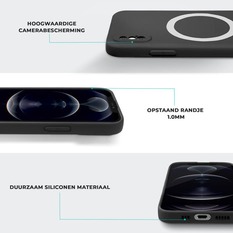 ShieldCase® ShieldCase iPhone X Magsafe Seidene Silikonhülle (Schwarz) ShieldCase® ShieldCase iPhone X Magsafe Seidene Silikonhülle (Schwarz)