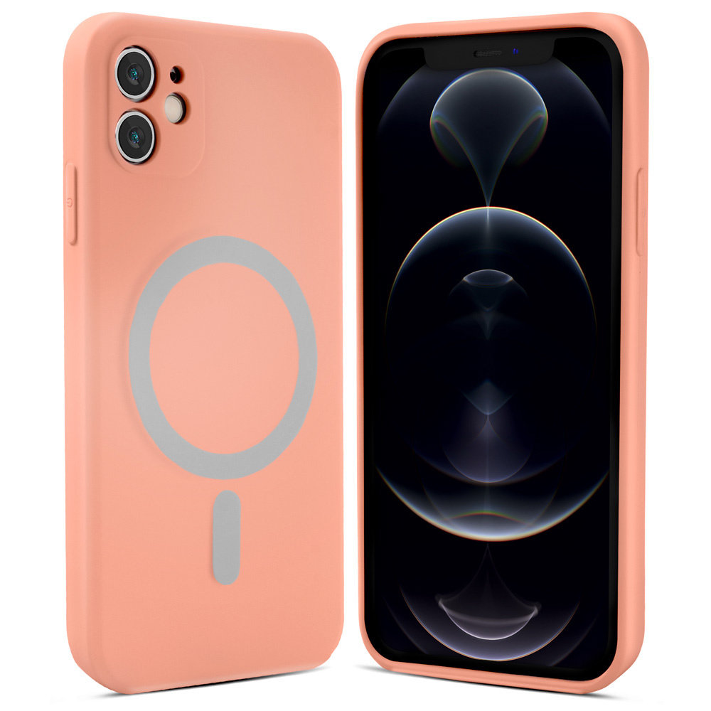 ShieldCase® ShieldCase iPhone 11 Magsafe Seidene Silikonhülle (Pink)