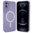 ShieldCase® ShieldCase iPhone 12 Magsafe Seidene Silikonhülle (Lila)