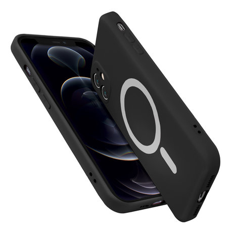 ShieldCase® ShieldCase iPhone 12 Magsafe Seidene Silikonhülle (Schwarz) ShieldCase® ShieldCase iPhone 12 Magsafe Seidene Silikonhülle (Schwarz)