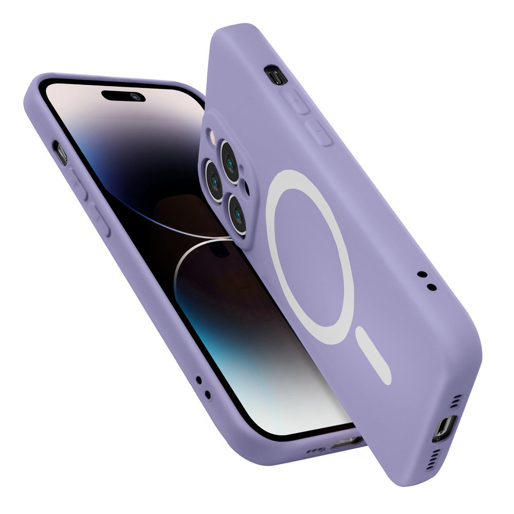 ShieldCase® ShieldCase iPhone 13 Pro Magsafe Seidene Silikonhülle (Lila) ShieldCase® ShieldCase iPhone 13 Pro Magsafe Seidene Silikonhülle (Lila)