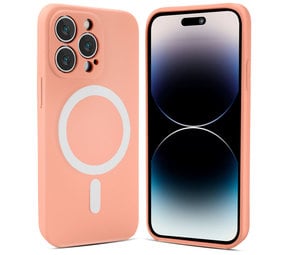 ShieldCase® iPhone 13 Pro Max Magsafe Seidene Silikonhülle (Rosa)