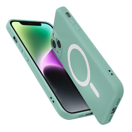 ShieldCase® ShieldCase iPhone 14 Magsafe Seidene Silikonhülle (Mintgrün) ShieldCase® ShieldCase iPhone 14 Magsafe Seidene Silikonhülle (Mintgrün)