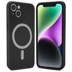ShieldCase® ShieldCase iPhone 14 Plus Magsafe Seidene Silikonhülle (Schwarz)