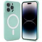 ShieldCase® ShieldCase iPhone 14 Pro Magsafe Seidene Silikonhülle (Mintgrün)