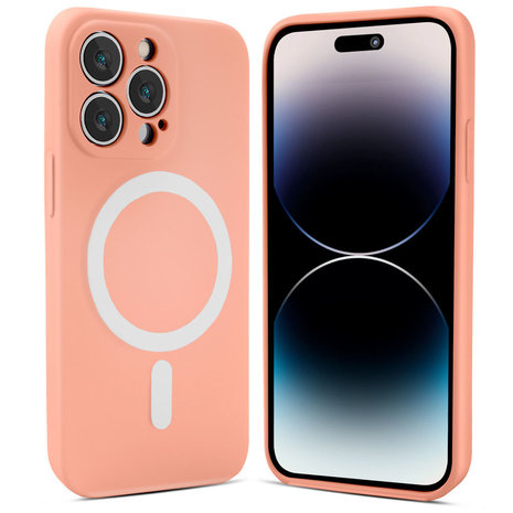 ShieldCase® ShieldCase iPhone 14 Pro Max Magsafe Seidene Silikonhülle (Rosa) ShieldCase® ShieldCase iPhone 14 Pro Max Magsafe Seidene Silikonhülle (Rosa)