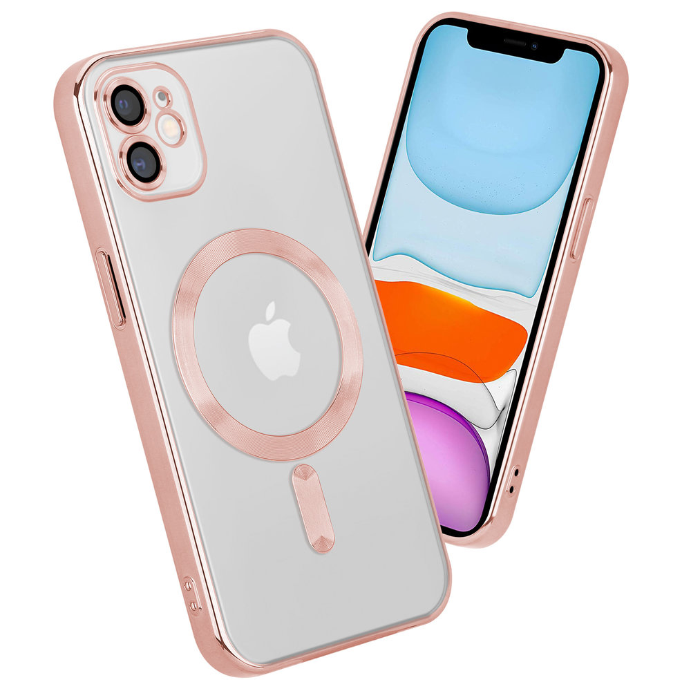Coverzs Coverzs iPhone 11 Magsafe Hülle mit Kameraschutz (Pink)