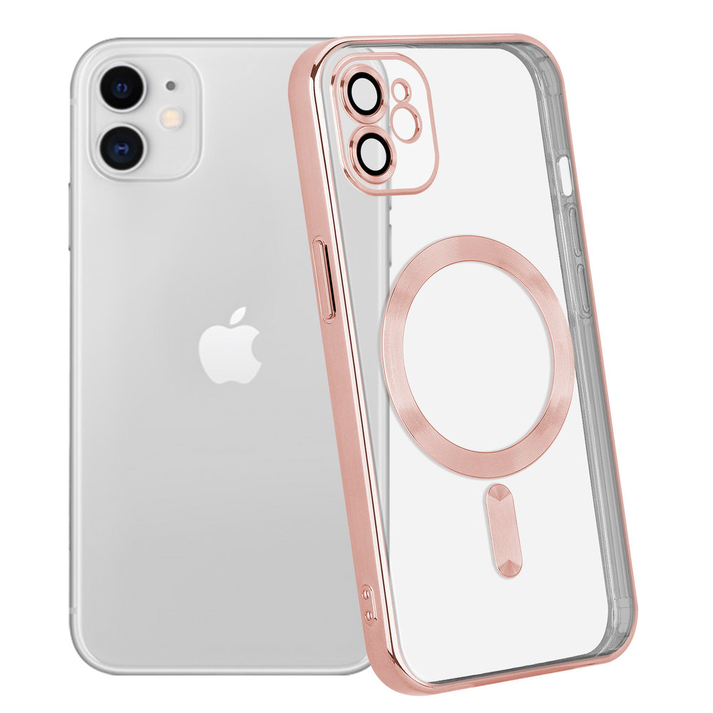Coverzs Coverzs iPhone 11 Magsafe Hülle mit Kameraschutz (Pink)