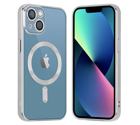Coverzs iPhone 13 Magsafe Hülle mit Kameraschutz (Silber)