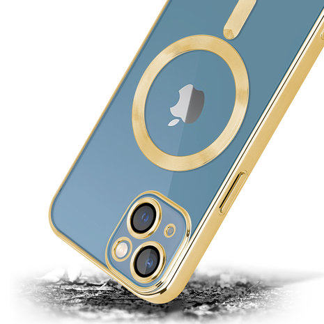 Coverzs Coverzs iPhone 13 Magsafe Hülle mit Kameraschutz (Gold) Coverzs Coverzs iPhone 13 Magsafe Hülle mit Kameraschutz (Gold)
