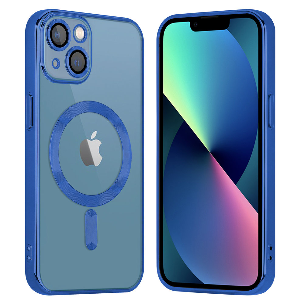 Coverzs Coverzs iPhone 13 Magsafe Hülle mit Kameraschutz (Blau)