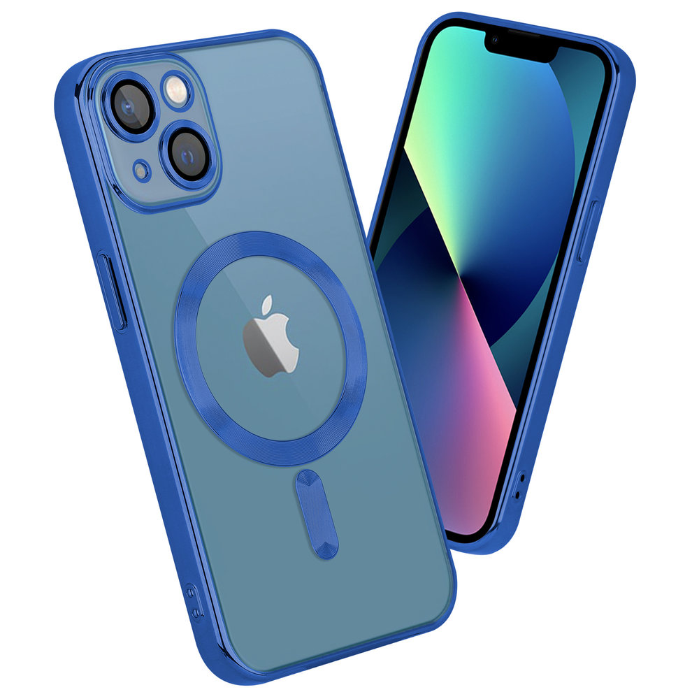 Coverzs Coverzs iPhone 13 Magsafe Hülle mit Kameraschutz (Blau)