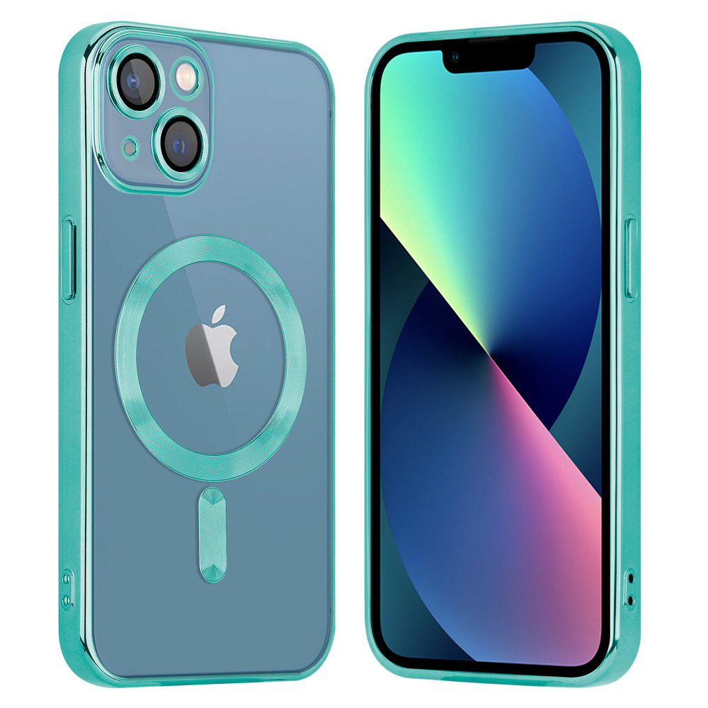 Handyhülle Iphone 13 Pro Mit Kameraschutz iPhone 13 Magsafe Hülle mit Kameraschutz (Grün) - Huellen-shop.de