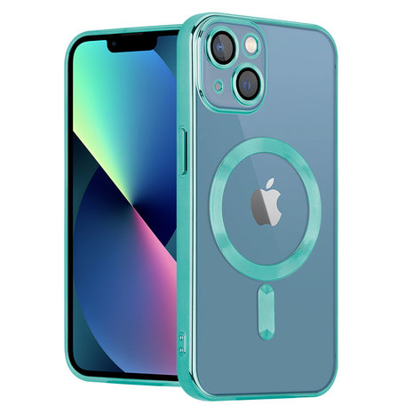 Coverzs Coverzs iPhone 13 Magsafe Hülle mit Kameraschutz (Grün) Coverzs Coverzs iPhone 13 Magsafe Hülle mit Kameraschutz (Grün)