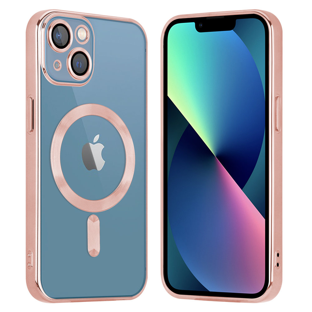 Coverzs Coverzs iPhone 13 Magsafe Hülle mit Kameraschutz (Pink)