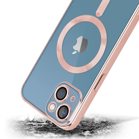 Coverzs Coverzs iPhone 13 Magsafe Hülle mit Kameraschutz (Pink)