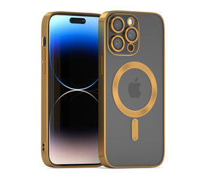 Coverzs iPhone 13 Pro Magsafe Hülle mit Kameraschutz (Gold)