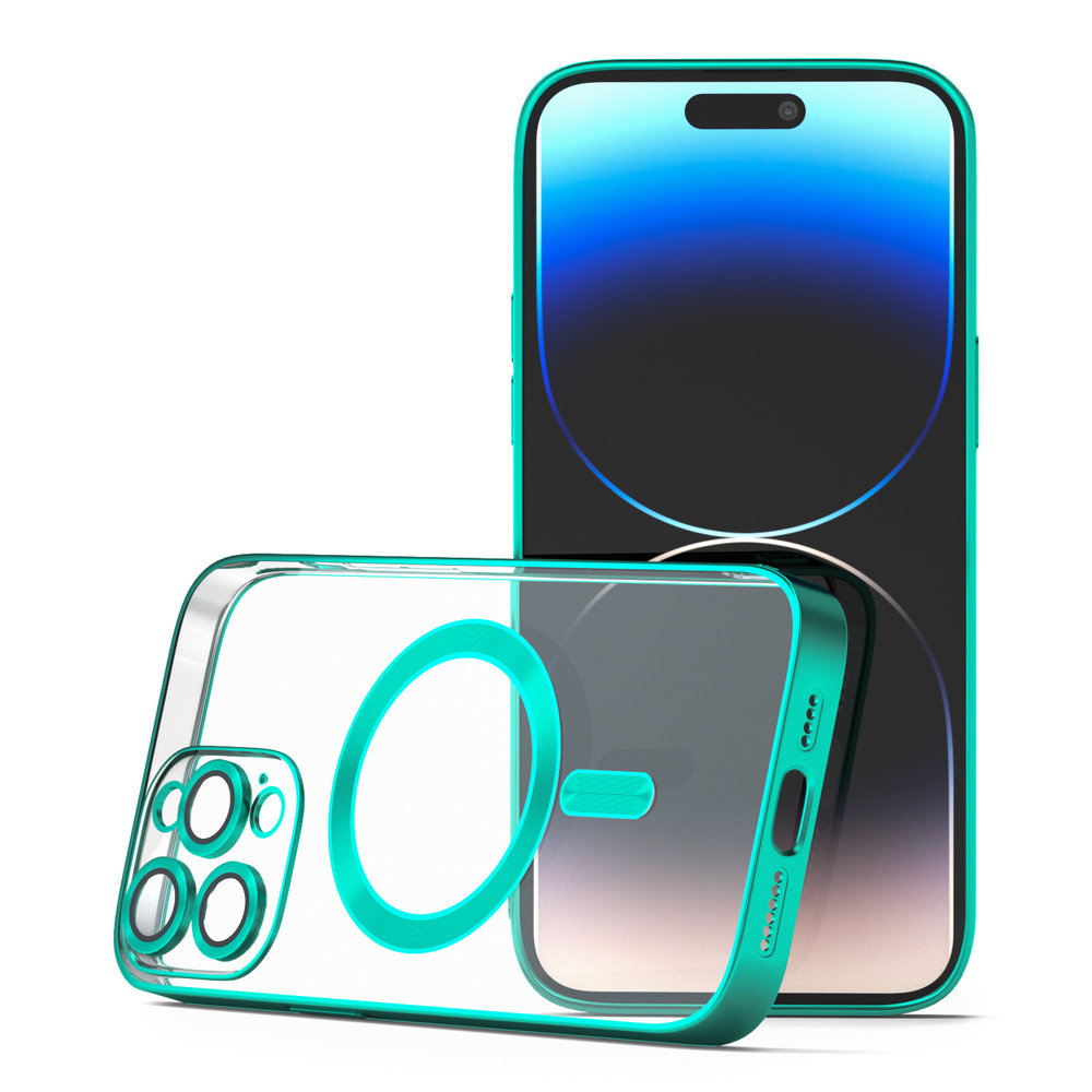 Coverzs Coverzs iPhone 13 Pro Magsafe Hülle mit Kameraschutz (Grün) Coverzs Coverzs iPhone 13 Pro Magsafe Hülle mit Kameraschutz (Grün)