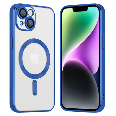 Coverzs Coverzs iPhone 14 Magsafe Hülle mit Kameraschutz (Blau) Coverzs Coverzs iPhone 14 Magsafe Hülle mit Kameraschutz (Blau)