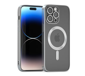 Coverzs iPhone 14 Pro Max Magsafe Hülle mit Kameraschutz (Silber)