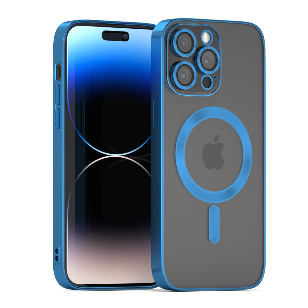 iPhone 14 Pro Max Magsafe Hülle mit Kameraschutz (Blau) 