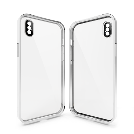 Coverzs Coverzs iPhone X Transparente Softcase mit Kameraschutz (Silber) Coverzs Coverzs iPhone X Transparente Softcase mit Kameraschutz (Silber)