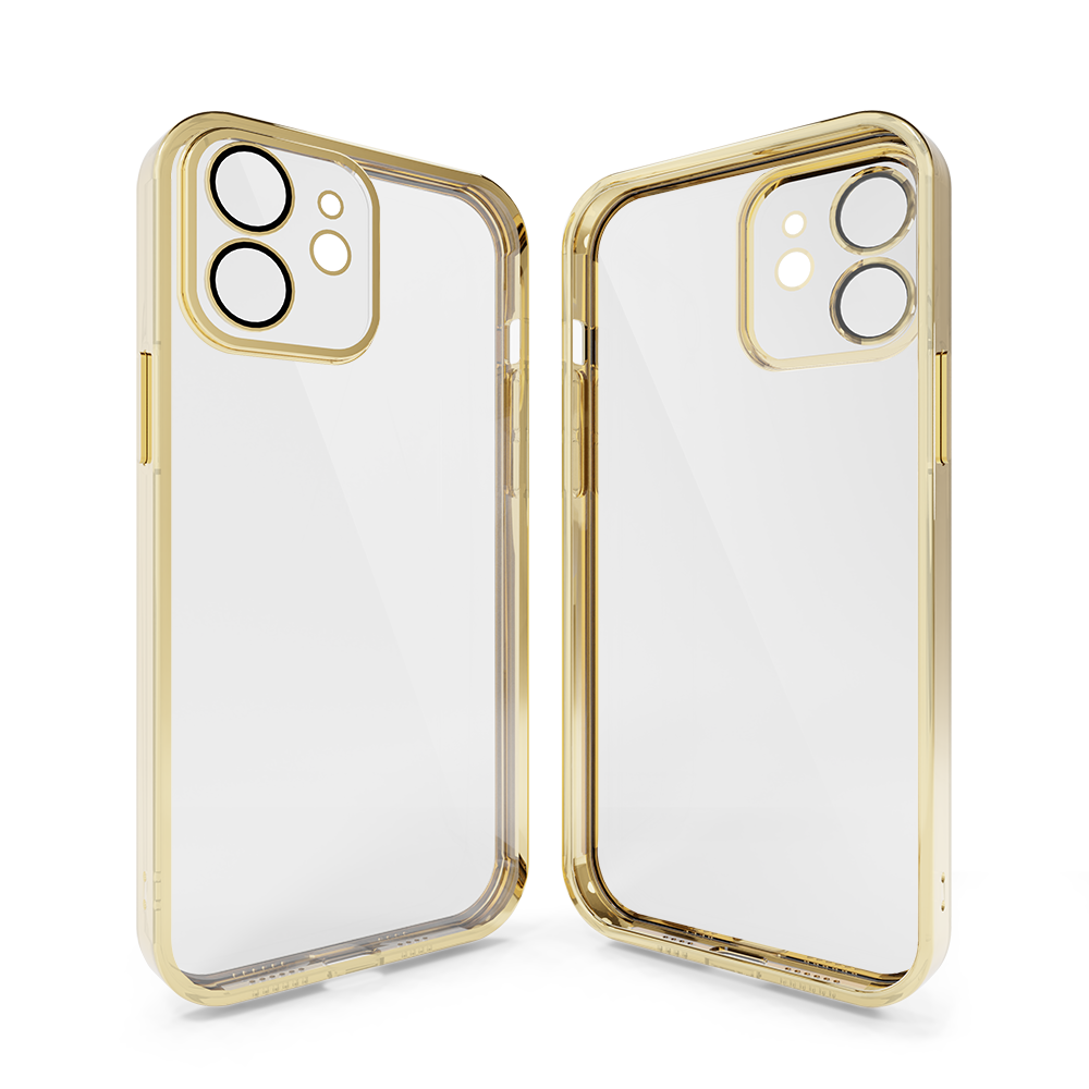Coverzs Coverzs iPhone 11 Transparente Softcase mit Kameraschutz (Gold) Coverzs Coverzs iPhone 11 Transparente Softcase mit Kameraschutz (Gold)
