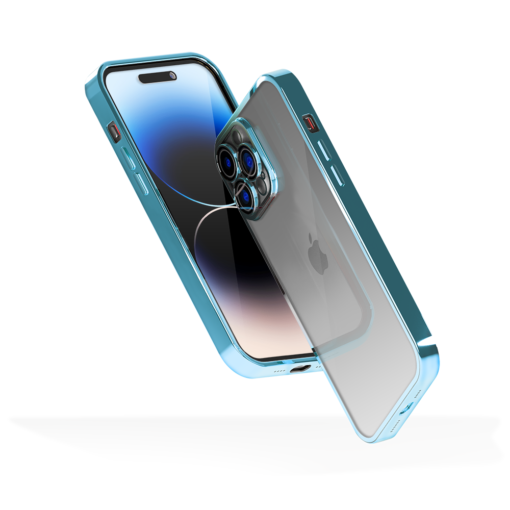 Coverzs Coverzs iPhone 11 Pro Transparente Softcase mit Kameraschutz (Blau) Coverzs Coverzs iPhone 11 Pro Transparente Softcase mit Kameraschutz (Blau)