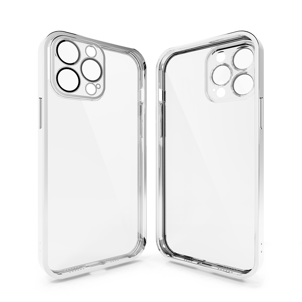 Coverzs Coverzs iPhone 12 Pro Max Transparente Softcase mit Kameraschutz (Silber) Coverzs Coverzs iPhone 12 Pro Max Transparente Softcase mit Kameraschutz (Silber)