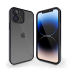 Coverzs Coverzs iPhone 12 Transparente Softcase mit Kameraschutz (Schwarz)