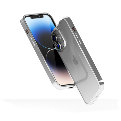 Coverzs Coverzs iPhone 12 Transparente Softcase mit Kameraschutz (Silber) Coverzs Coverzs iPhone 12 Transparente Softcase mit Kameraschutz (Silber)