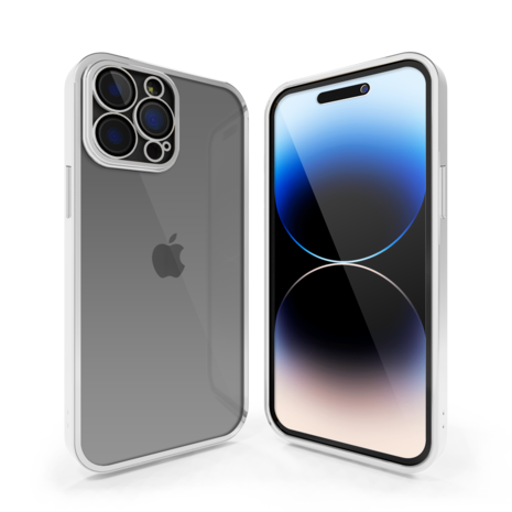 Coverzs Coverzs iPhone 12 Pro Transparente Softcase mit Kameraschutz (Silber) Coverzs Coverzs iPhone 12 Pro Transparente Softcase mit Kameraschutz (Silber)