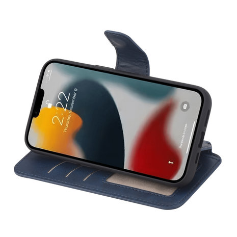 Coverzs Coverzs iPhone 14 Pro Max Leder Book Case Magsafe (Blau) Coverzs Coverzs iPhone 14 Pro Max Leder Book Case Magsafe (Blau)