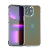 Coverzs iPhone 13 Pro Hülle Transparent und Farbverlauf (Grün)