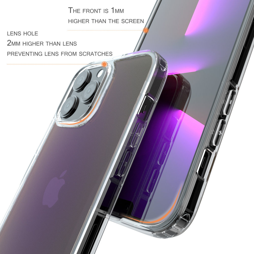 Coverzs Coverzs iPhone 13 Pro Hülle Transparent und Farbverlauf (Blau) Coverzs Coverzs iPhone 13 Pro Hülle Transparent und Farbverlauf (Blau)